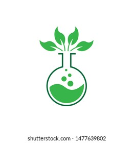 Natural lab logo design concept, science and medicine creative symbol, eco-friendly lab logo template, vector laboratory, chemistry, medical test logo