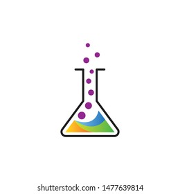 Natural lab logo design concept, science and medicine creative symbol, eco-friendly lab logo template, vector laboratory, chemistry, medical test logo