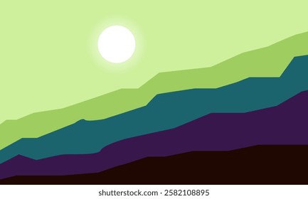 Natural Landscape in the Morning view of Mount