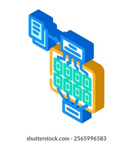 natural language model nlp isometric icon vector. natural language model nlp sign. isolated symbol illustration