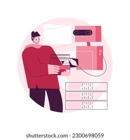 Natural language processing abstract concept vector illustration. AI natural language understanding, speech processing, NLP, machine learning, cognitive technology abstract metaphor.