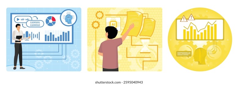 Natural Language Processing analyze text data, customer feedback. Automate data cleansing, transformation, and normalization tasks. Detect and flag unusual data patterns or anomalies.