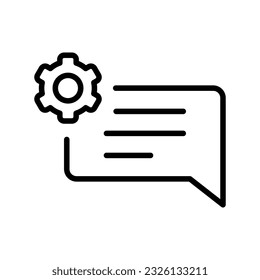 a natural language processing icon in line style