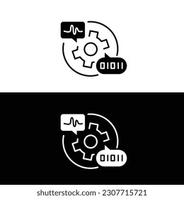 Natural Language Processing icon. NLP symbol, Text analysis icon, Computational linguistics symbol, Language understanding icon, Sentiment analysis symbol, Text classification icon.