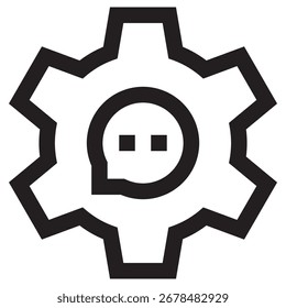 Natural Language Processing Modern Vector Icon – Minimal Illustration Symbol Template for Web Mobile App UI Design