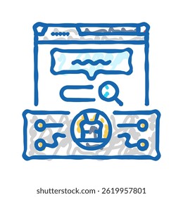 natural language processing nlp seo doodle icon sketch vector. natural language processing nlp seo sign. isolated symbol illustration