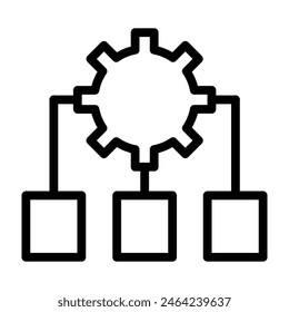 Natural Language Processing (NLP) Vector Line Icon Design