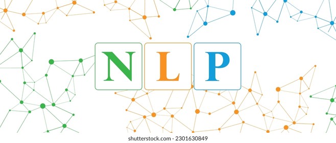 natural language processing sign on white background