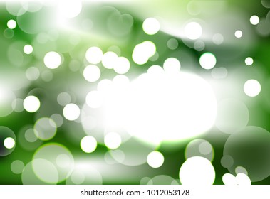 Natural and Leaf with Bokeh and Light background