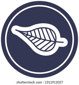 natural leaf circular icon symbol