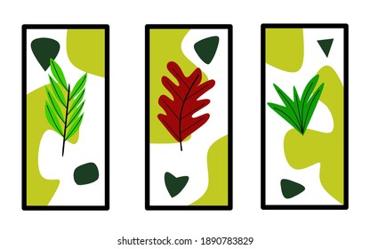 natural leaf color combination from simple pastels to decorations, pastels unique to pretty. simple elegant.