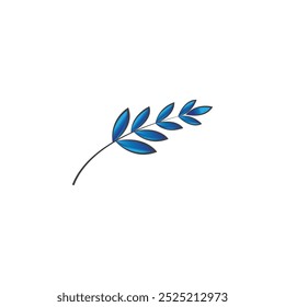 Icono de diseño de hoja natural Ilustración de logotipo Vector Color