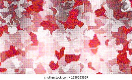 Natural leaf from dots. Vector detailed background. Isolated layers points camouflage. Abstract image for presentation or banner.