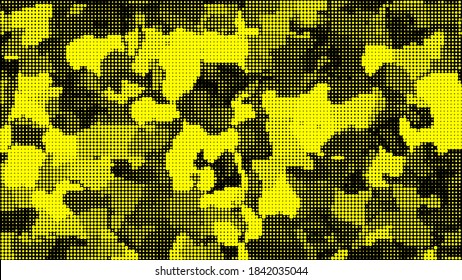 Hoja natural de puntos. Fondo detallado del vector. Las capas aisladas apuntan a camuflaje. Imagen abstracta para presentación o pancarta.