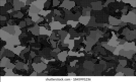 Natural leaf from dots. Vector detailed background. Isolated layers points camouflage. Abstract image for presentation or banner.
