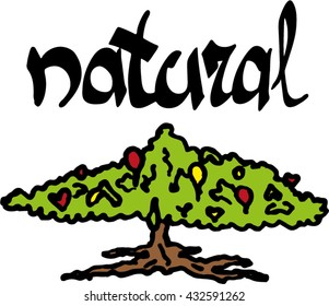natural leaf eco vector