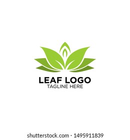 natural leaf or flower logo templates