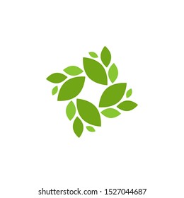 Natural leaf graphic design template vector isolated