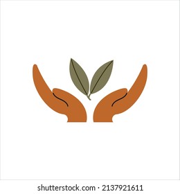 Natural leaf icon. Save our planet, save nature Illustartions.