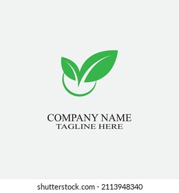 logotipo de hoja natural, hermoso, uno con naturaleza, natural, verde para la tierra.