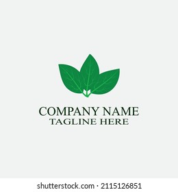 logotipo de hoja natural, hermoso, uno con naturaleza, natural, verde para la tierra.