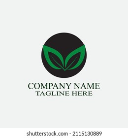logotipo de hoja natural, hermoso, uno con naturaleza, natural, verde para la tierra.