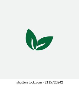 logotipo de hoja natural, hermoso, uno con naturaleza, natural, verde para la tierra.
