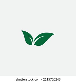 logotipo de hoja natural, hermoso, uno con naturaleza, natural, verde para la tierra.