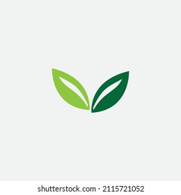 logotipo de hoja natural, hermoso, uno con naturaleza, natural, verde para la tierra.