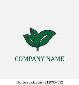 logotipo de hoja natural, hermoso, uno con naturaleza, natural, verde para la tierra.