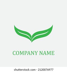 logotipo de hoja natural, hermoso, uno con naturaleza, natural, verde para la tierra.