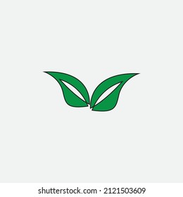 natural leaf logo, beautiful, one with nature, natural, green for the earth.