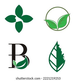 logotipo de hoja natural, hermoso, uno con naturaleza, natural, verde para la tierra.