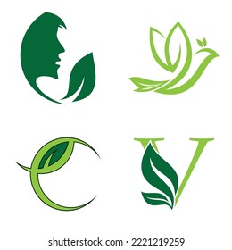 natural leaf logo, beautiful, one with nature, natural, green for the earth.