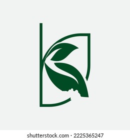 Naturblattlogo in schöner Form