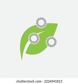 natural leaf logo with beautiful shape