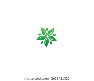 Diseño de logotipo de hoja natural, formato de Vector.