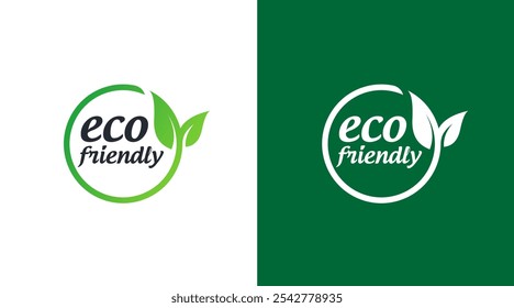 Natural leaf logo icon design. Eco friendly logo vector. 100% natural product organic logo vector image