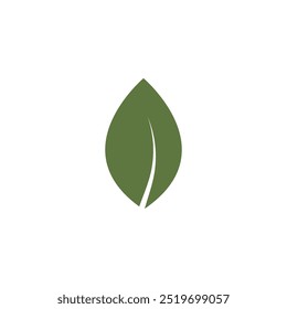 Natural leaf logo, icon illustration
