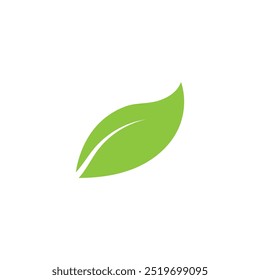 Logotipo de hoja natural, ilustración de icono