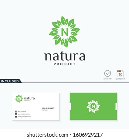 natural leaf logo inspiration.modern design.vector illustration concept 