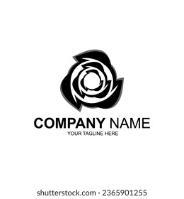 Natural leaf logo. Recycling logo.