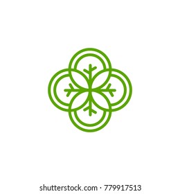 natural leaf logo template