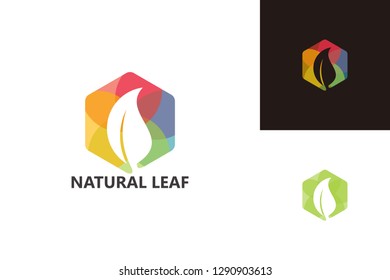 Natural Leaf Logo Template Design Vector, Emblem, Design Concept, Creative Symbol, Icon