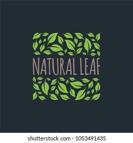 Natural Leaf, Leaf logo template in vector format, easy to customize