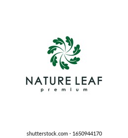 diseño del logotipo de mínimos de hoja natural
