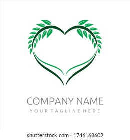 natural leaf and protect hand logo design also represents protecting natural resources, organic products, wellness industry, alternative health