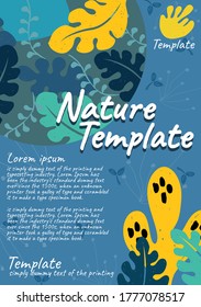 vector de ilustración de fondo abstracto del folleto natural
