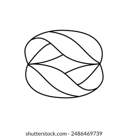 natural leave logo illustration simple vector 