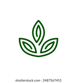 natural leave logo simple illustration vector art for your brand